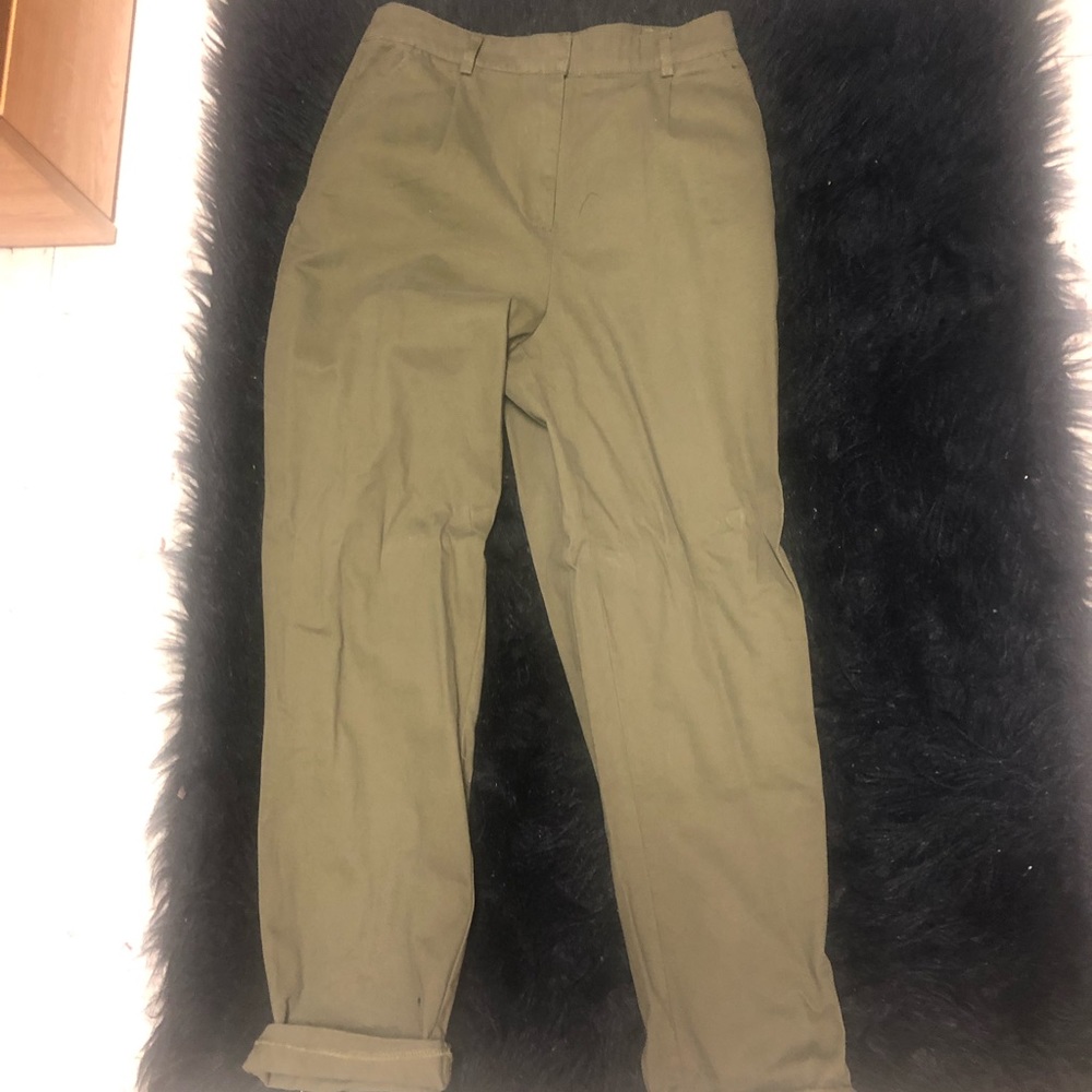 Dark Green Dad Jeans